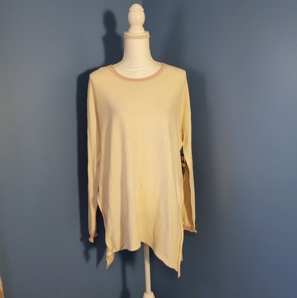 CLOTH By Design White Beach Oversized Knit Sweater